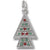 Christmas Tree charm in 14K White Gold hide-image