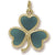 Shamrock charm in Yellow Gold Plated hide-image