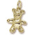 Teddy Bear charm in Yellow Gold Plated hide-image