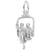 Ski Lift Charm In Sterling Silver