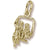 Ski Lift charm in Yellow Gold Plated hide-image