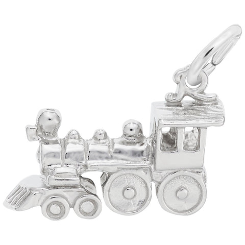 Train Charm In Sterling Silver