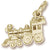 Train charm in Yellow Gold Plated hide-image