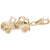 Jeep Charm in Yellow Gold Plated