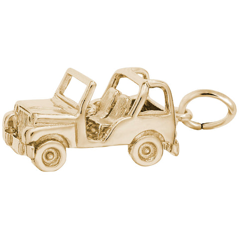 Jeep Charm In Yellow Gold