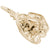 Frog On Lily Pad Charm In Yellow Gold