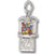 Gumball Machine charm in 14K White Gold hide-image