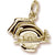 Electric Saw Charm in 10k Yellow Gold