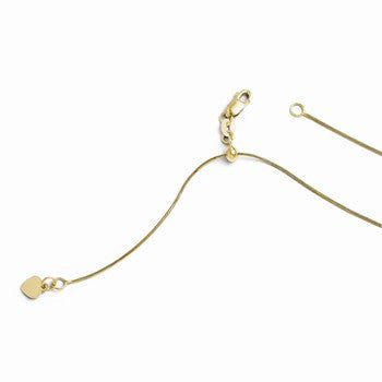 10K Yellow Gold Adjustable Snake Chain