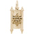 Torah Charm in Yellow Gold Plated