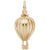 Hot Air Balloon Charm In Yellow Gold