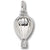 Hot Air Balloon charm in 14K White Gold hide-image