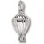 Hot Air Balloon charm in Sterling Silver hide-image