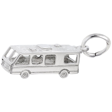 Motor Home Charm In Sterling Silver