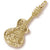 Guitar W/Strings charm in Yellow Gold Plated hide-image
