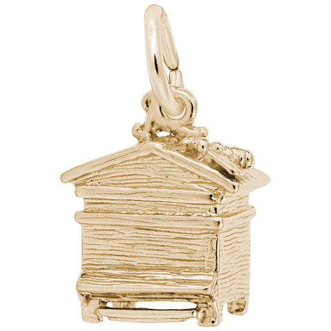 Beehive Charm in Yellow Gold Plated