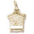 Beehive Charm in 10k Yellow Gold hide-image