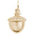 Acorn Charm in Yellow Gold Plated