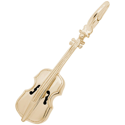 Cello Charm In Yellow Gold