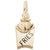 Fries Charm in Yellow Gold Plated