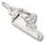 Baby Shoe charm in 14K White Gold hide-image