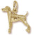 Weimaraner charm in Yellow Gold Plated hide-image