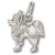 Dog, Papillon charm in Sterling Silver hide-image