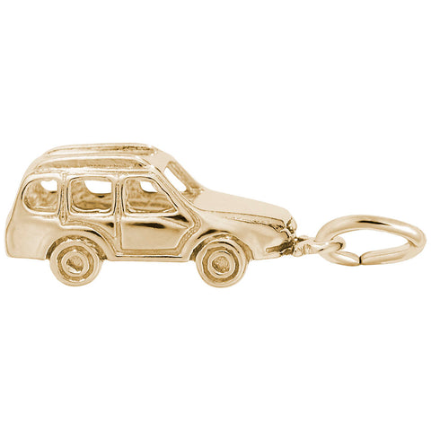 Suv Charm in Yellow Gold Plated