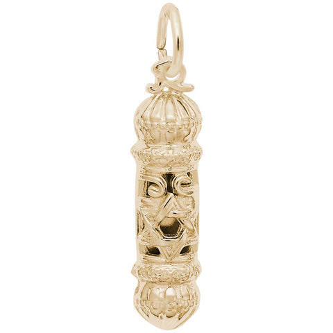 Mzuzah Charm in Yellow Gold Plated