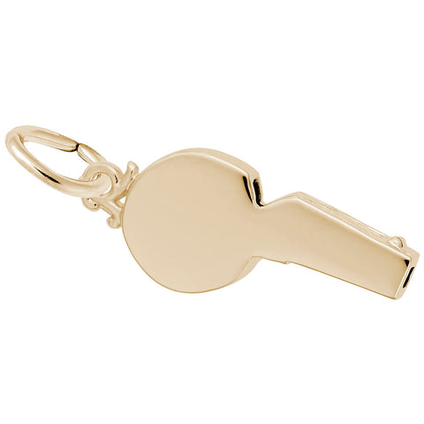 Whistle Charm in Yellow Gold Plated