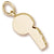 Whistle Charm in 10k Yellow Gold hide-image