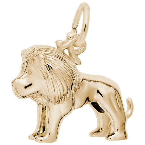 Lion Charm In Yellow Gold