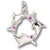 Dolphins charm in 14K White Gold hide-image