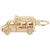 Ambulance Charm in Yellow Gold Plated
