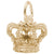 Crown Charm In Yellow Gold