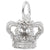 Crown Charm In Sterling Silver