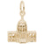 Capitol Bldg. Charm in Yellow Gold Plated