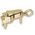 Piano Charm in 10k Yellow Gold