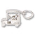Golf Cart charm in Sterling Silver hide-image