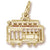 San Francisco Cable Car charm in Yellow Gold Plated hide-image