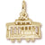 Cable Car Charm in 10k Yellow Gold hide-image