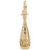 Champagne Bottle Charm In Yellow Gold