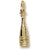 Champagne Bottle charm in Yellow Gold Plated hide-image