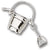 Pail And Shovel charm in Sterling Silver hide-image