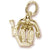 Goalie charm in Yellow Gold Plated hide-image
