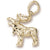 Moose charm in Yellow Gold Plated hide-image