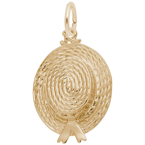Easter Bonnet Charm In Yellow Gold