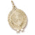 Easter Bonnet charm in Yellow Gold Plated hide-image