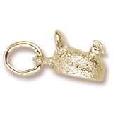 Chicken charm in Yellow Gold Plated hide-image