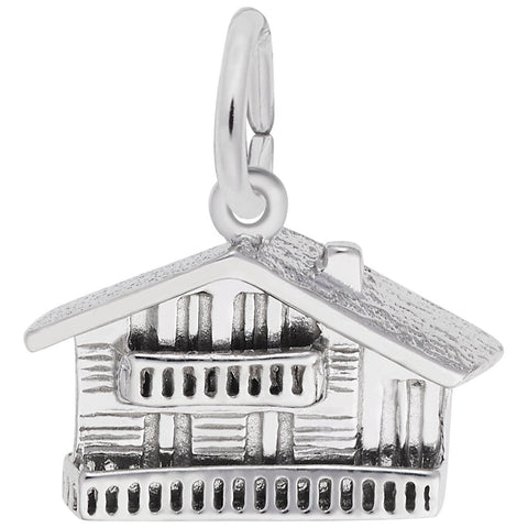 Swiss Chalet Charm In Sterling Silver